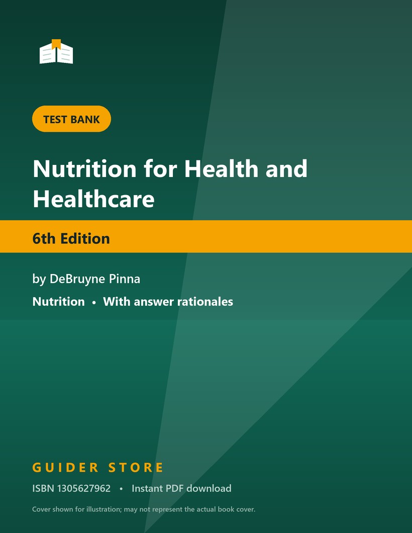 Nutrition for Health and Healthcare 6th Edition - Guider Store