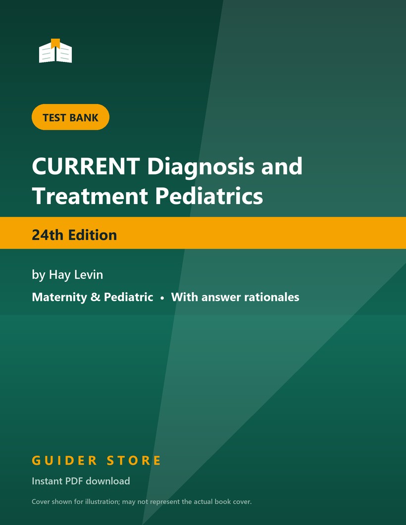 CURRENT Diagnosis and Treatment Pediatrics 24th Edition - Guider Store