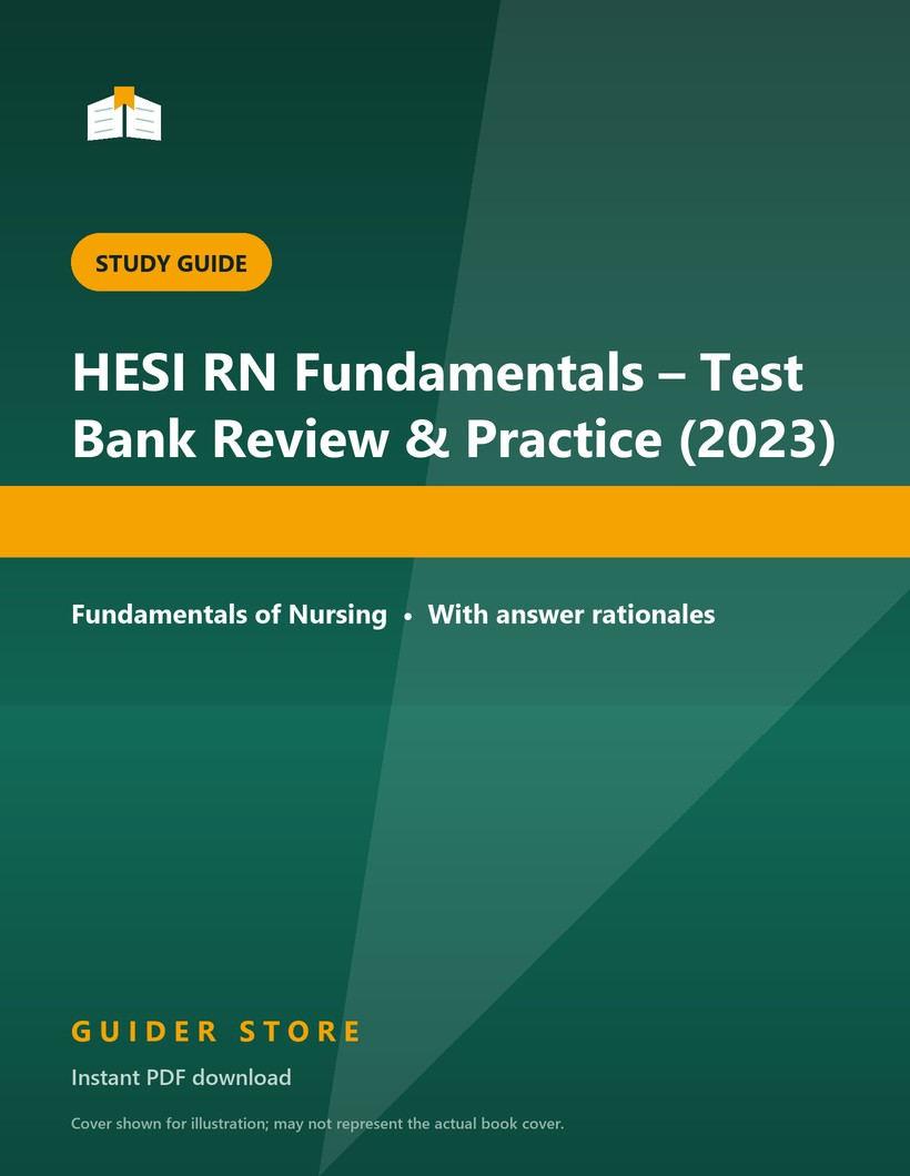 HESI RN Fundamentals – Test Bank Review & Practice (2023) - Guider Store