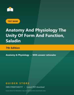 Anatomy And Physiology The Unity Of Form And Function, Saladin 7th Edition - Guider Store