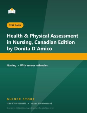 Health & Physical Assessment in Nursing, Canadian Edition by Donita D’Amico - Guider Store