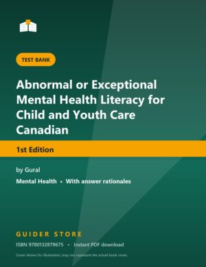 Abnormal or Exceptional Mental Health Literacy for Child and Youth Care Canadian 1st Edition - Guider Store