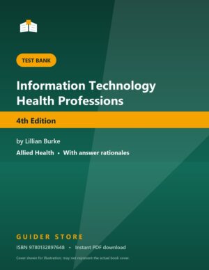 Information Technology Health Professions 4th Edition - Guider Store