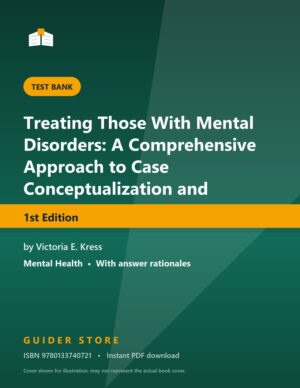 Treating Those With Mental Disorders: A Comprehensive Approach to Case Conceptualization and Treatment 1st Edition - Guider Store