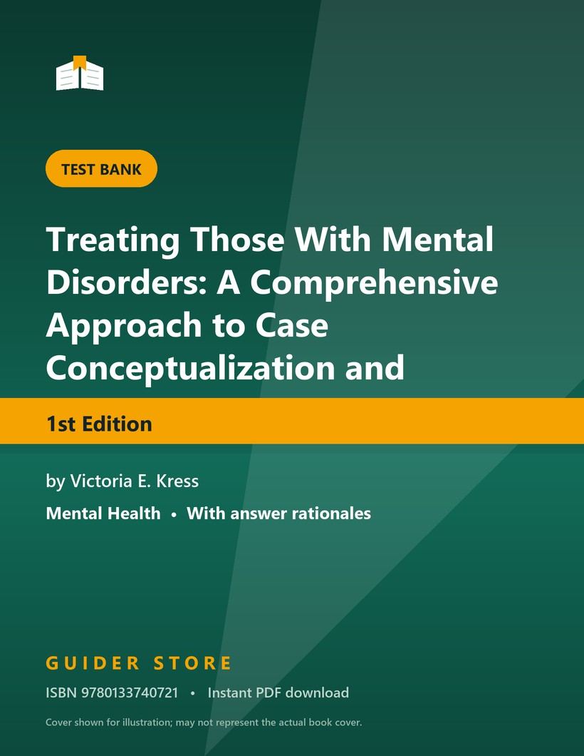 Treating Those With Mental Disorders: A Comprehensive Approach to Case Conceptualization and Treatment 1st Edition - Guider Store