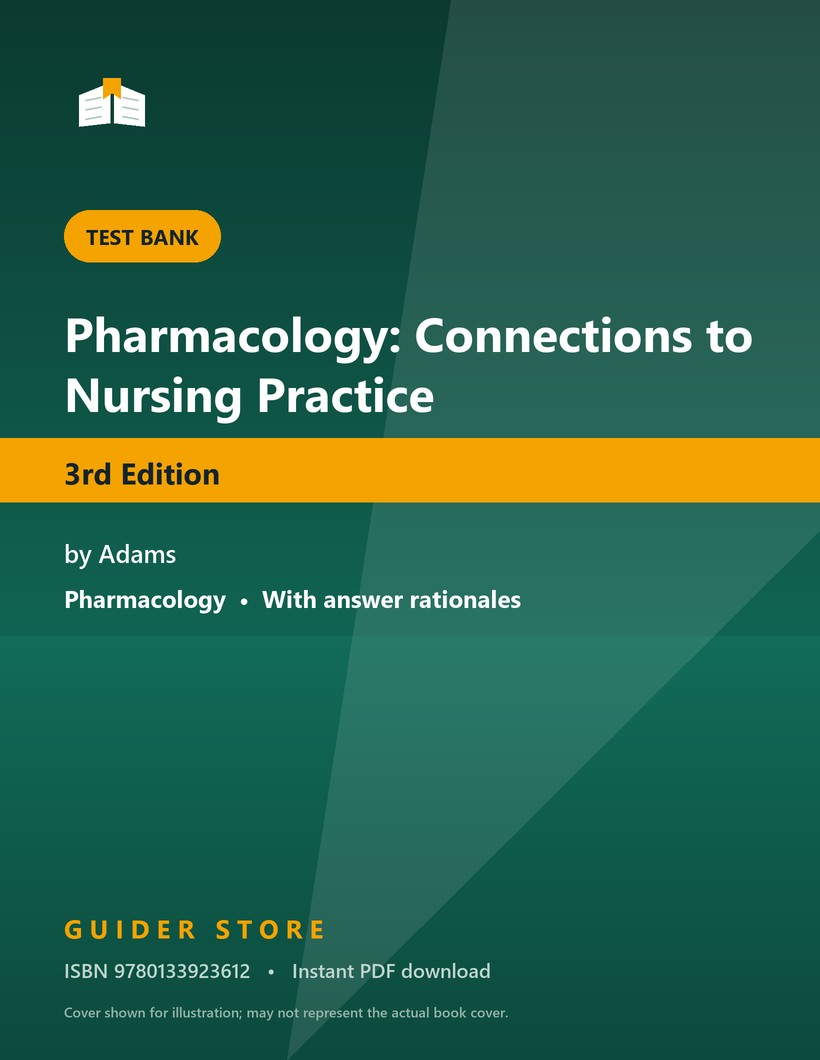 Pharmacology: Connections to Nursing Practice 3rd Edition - Guider Store