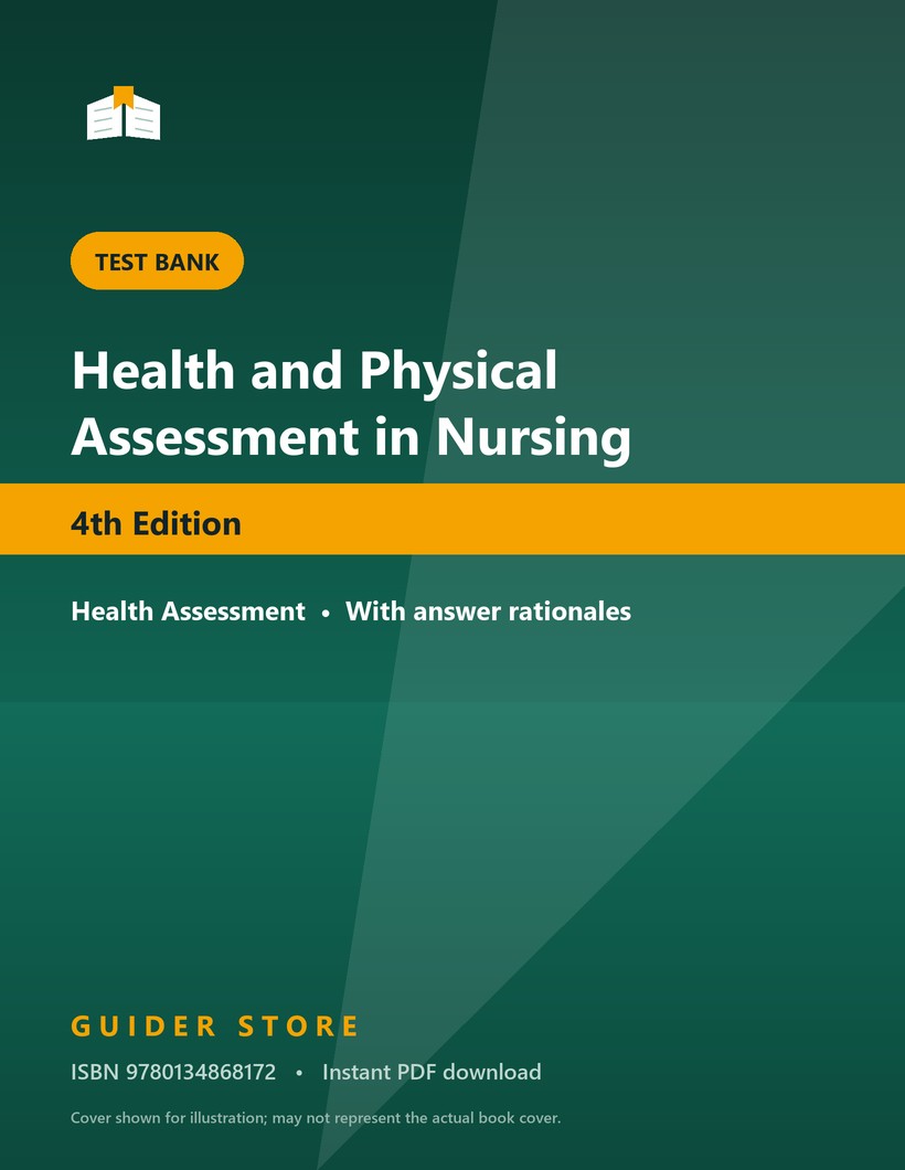 Health and Physical Assessment in Nursing 4th Edition - Guider Store