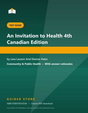 An Invitation to Health 4th Canadian Edition - Guider Store