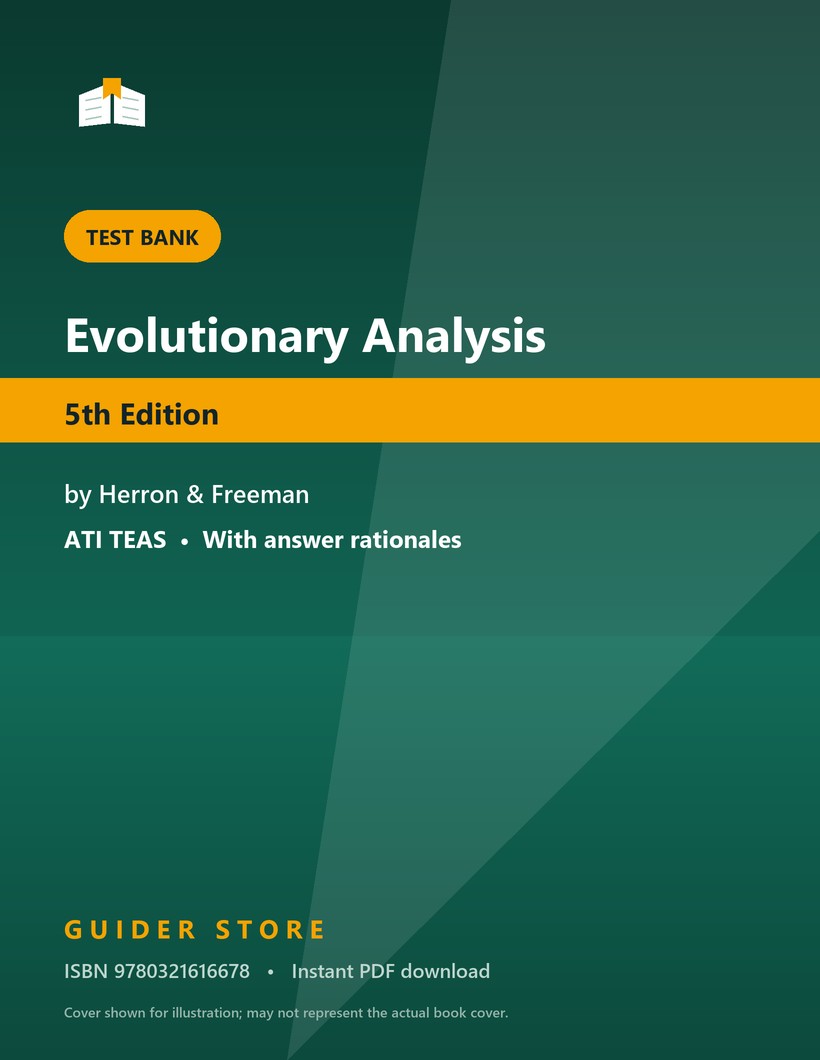 Evolutionary Analysis 5th Edition - Guider Store