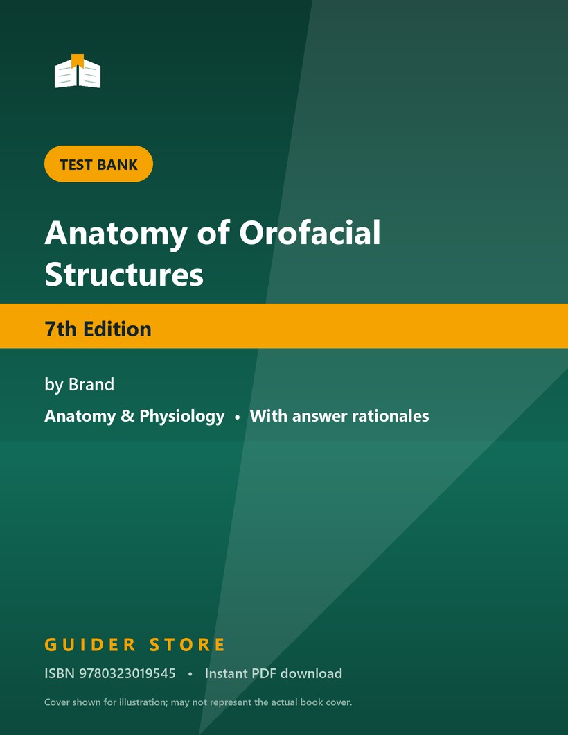 Anatomy of Orofacial Structures 7th Edition - Guider Store