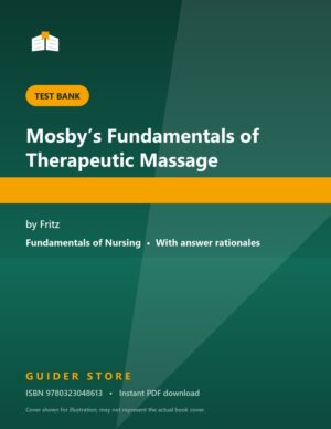Mosby’s Fundamentals of Therapeutic Massage - Guider Store