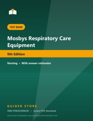 Mosbys Respiratory Care Equipment 9th Edition - Guider Store