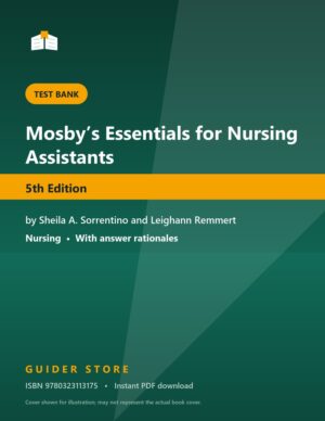 Mosby’s Essentials for Nursing Assistants 5th Edition - Guider Store