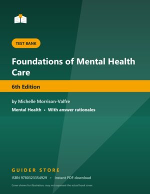 Foundations of Mental Health Care 6th Edition - Guider Store