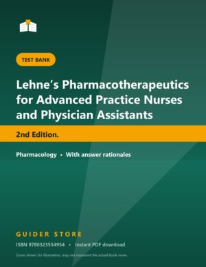 Lehne’s Pharmacotherapeutics for Advanced Practice Nurses and Physician Assistants 2nd Edition. - Guider Store