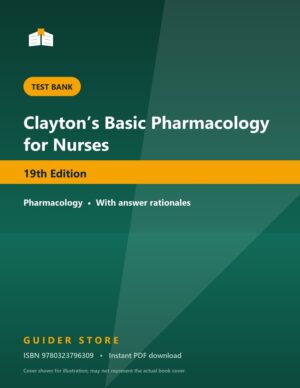 Clayton’s Basic Pharmacology for Nurses 19th Edition - Guider Store