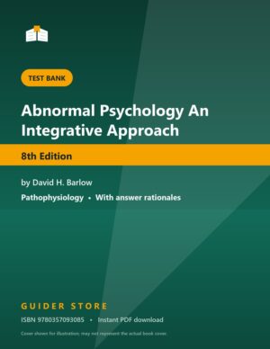 Abnormal Psychology An Integrative Approach 8th Edition - Guider Store