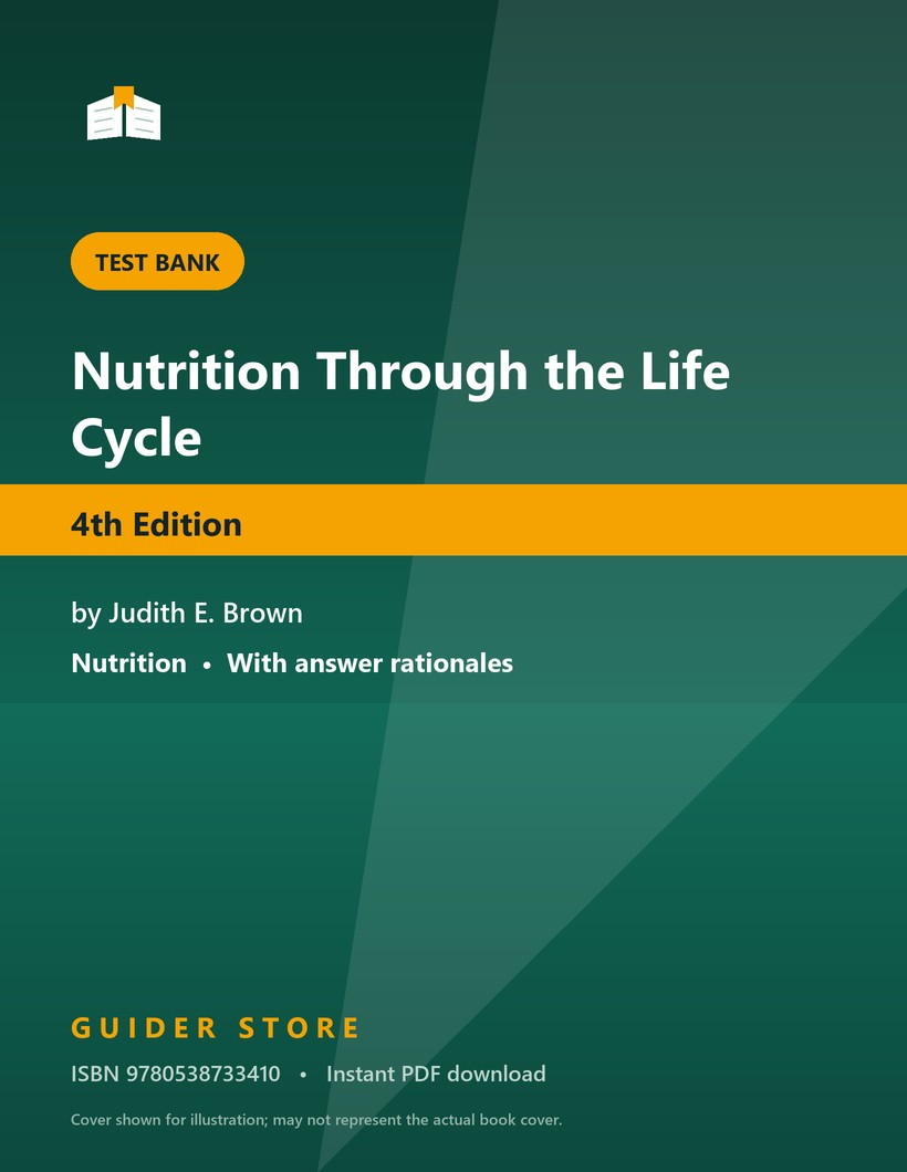 Nutrition Through the Life Cycle 4th Edition - Guider Store