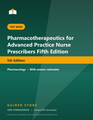 Pharmacotherapeutics for Advanced Practice Nurse Prescribers Fifth Edition 5th Edition - Guider Store