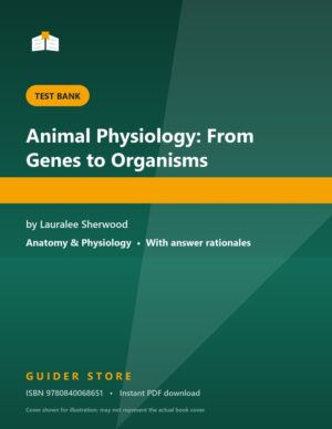 Animal Physiology: From Genes to Organisms - Guider Store