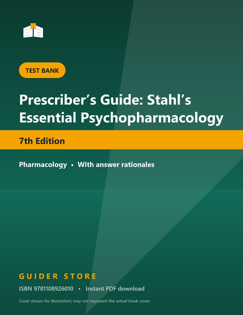 Prescriber’s Guide: Stahl’s Essential Psychopharmacology 7th Edition - Guider Store