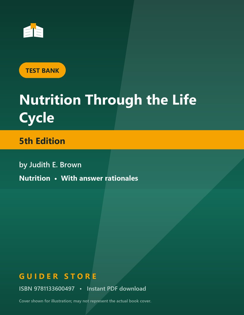 Nutrition Through the Life Cycle 5th Edition - Guider Store