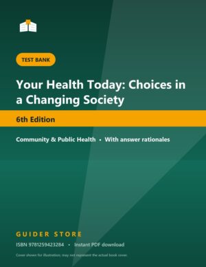 Your Health Today: Choices in a Changing Society 6th Edition - Guider Store