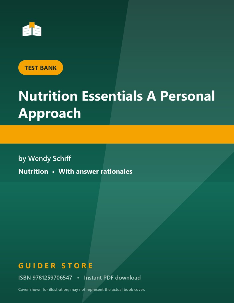 Nutrition Essentials A Personal Approach - Guider Store