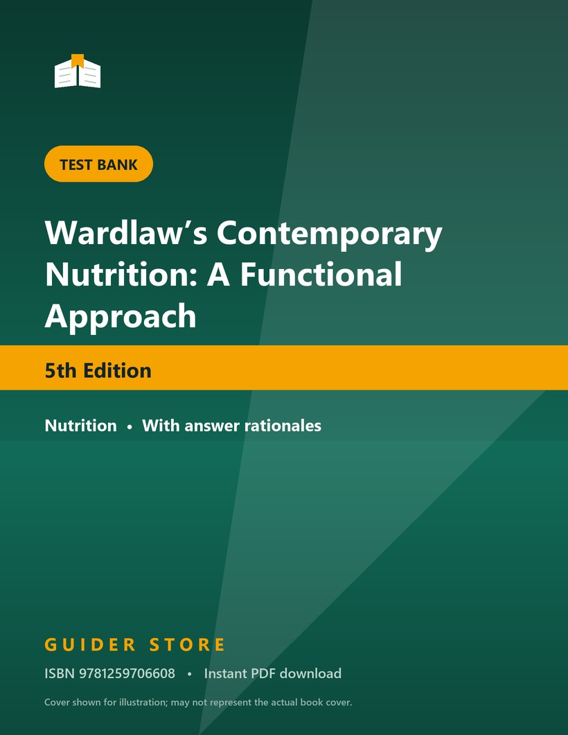 Wardlaw’s Contemporary Nutrition: A Functional Approach 5th Edition - Guider Store