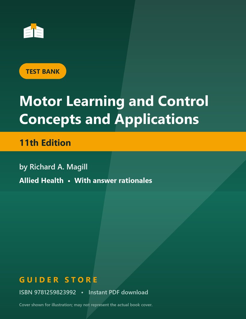 Motor Learning and Control Concepts and Applications 11th Edition - Guider Store