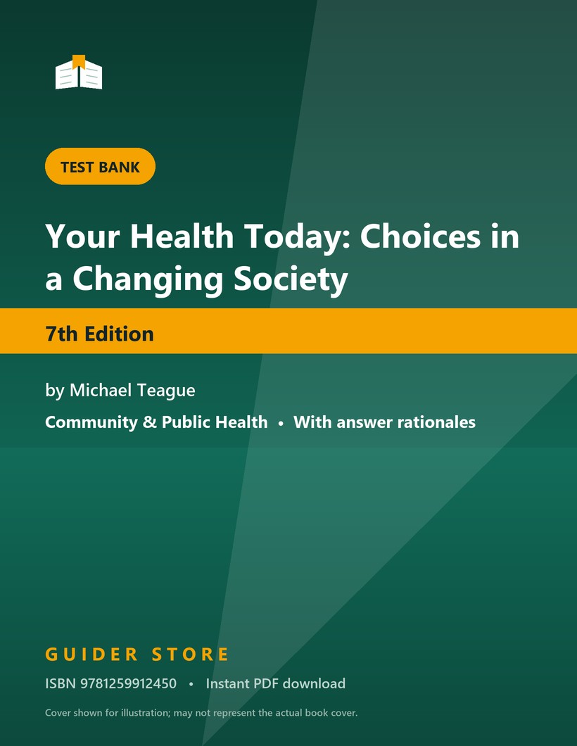 Your Health Today: Choices in a Changing Society 7th Edition - Guider Store