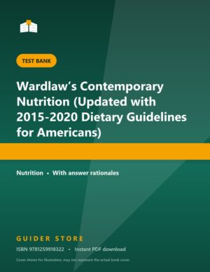Wardlaw’s Contemporary Nutrition (Updated with 2015-2020 Dietary Guidelines for Americans) - Guider Store