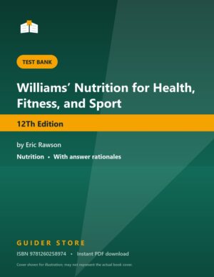 Williams’ Nutrition for Health, Fitness, and Sport 12Th Edition - Guider Store