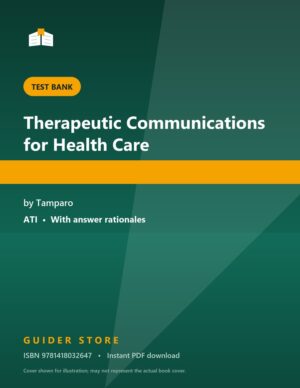 Therapeutic Communications for Health Care - Guider Store