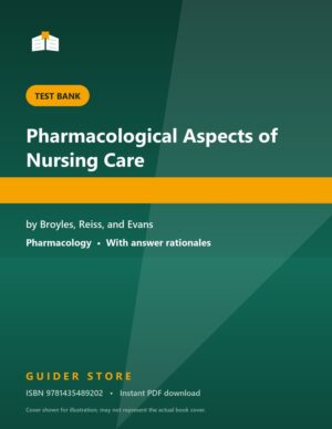 Pharmacological Aspects of Nursing Care - Guider Store