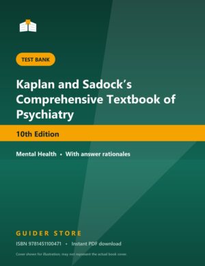 Kaplan and Sadock’s Comprehensive Textbook of Psychiatry 10th Edition - Guider Store