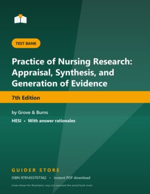Practice of Nursing Research: Appraisal, Synthesis, and Generation of Evidence 7th Edition - Guider Store