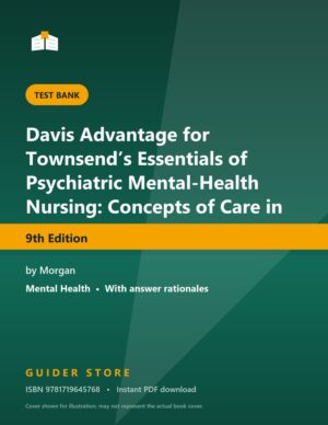 Davis Advantage for Townsend’s Essentials of Psychiatric Mental-Health Nursing: Concepts of Care in Evidence-Based Practice 9th Edition - Guider Store