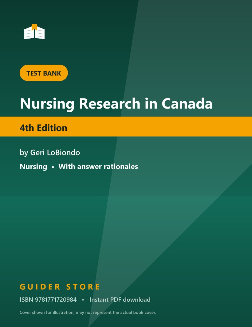 Nursing Research in Canada 4th Edition - Guider Store