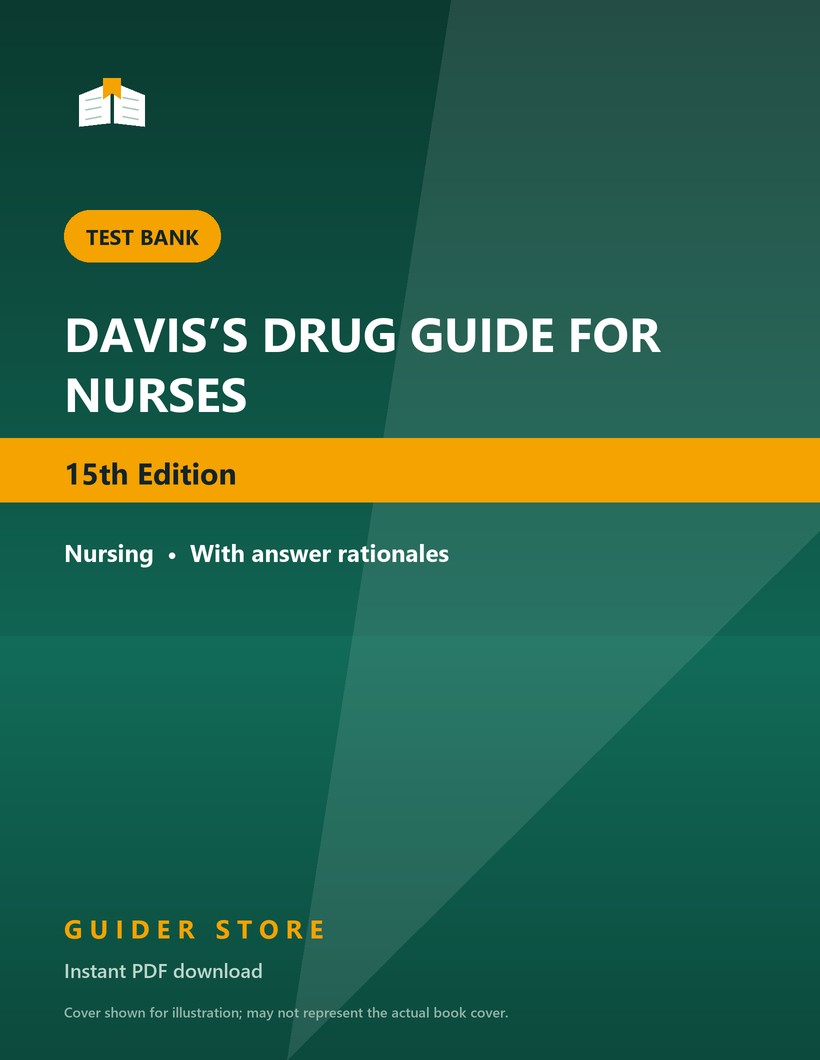 DAVIS’S DRUG GUIDE FOR NURSES 15th Edition - Guider Store