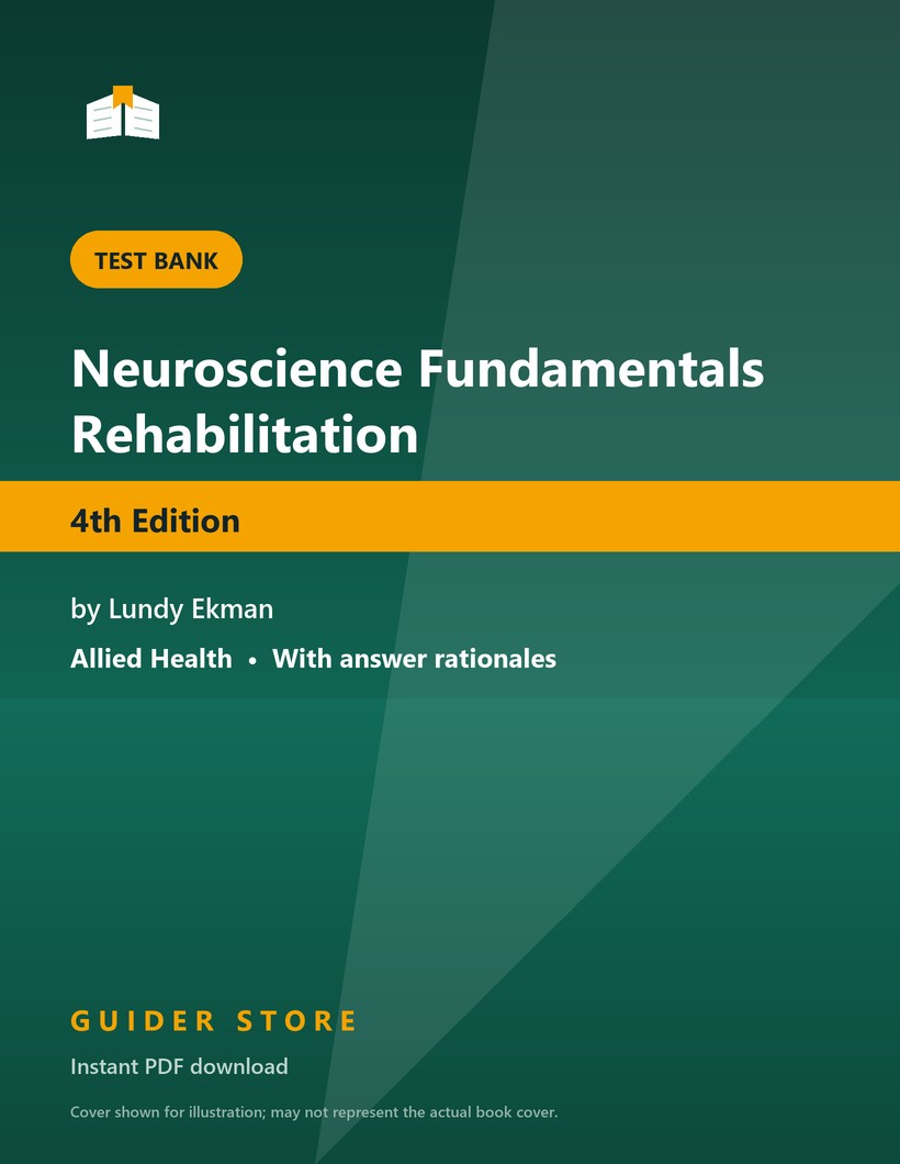 Neuroscience Fundamentals Rehabilitation 4th Edition - Guider Store