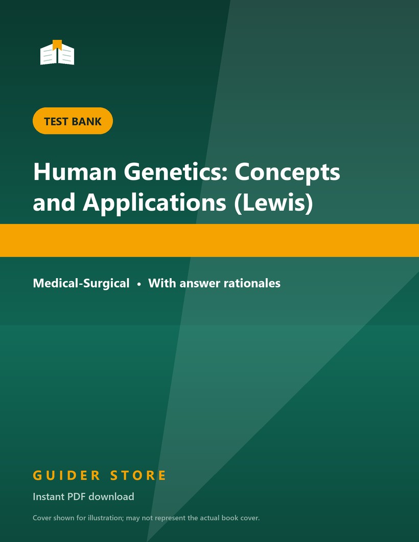 Human Genetics: Concepts and Applications (Lewis) - Guider Store