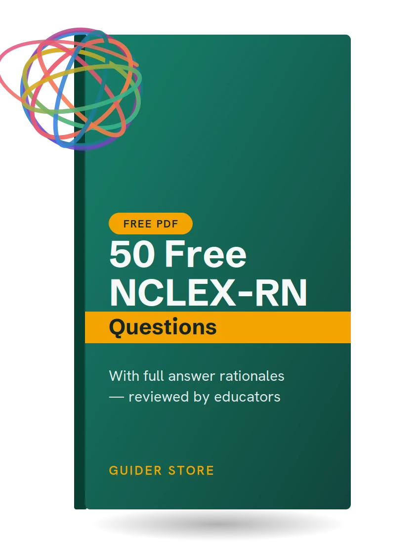 Free 50 NCLEX-RN practice questions PDF with answer rationales
